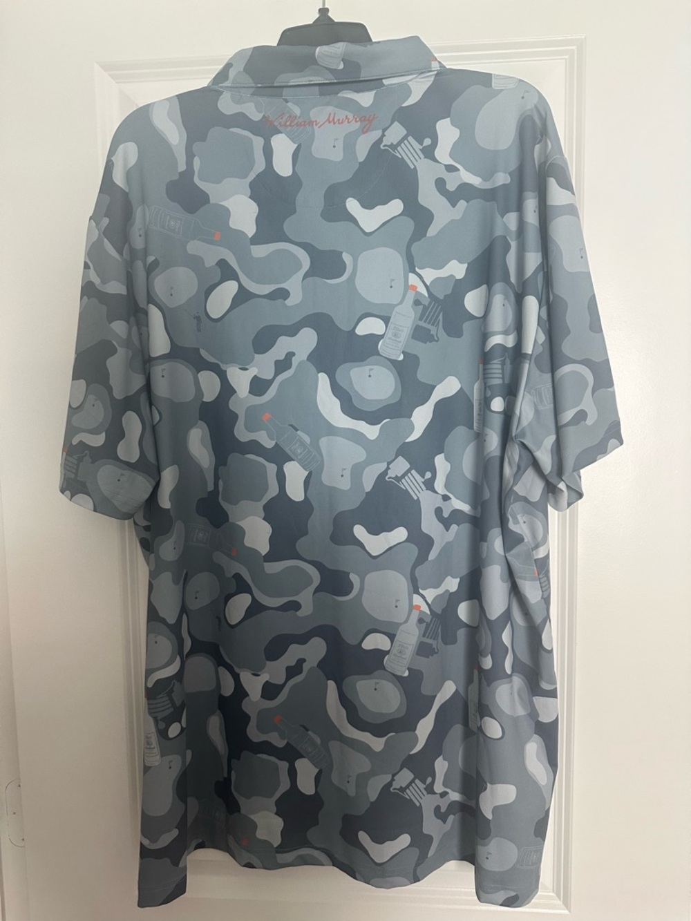 William Murray Grey & Blue Camo Short-Sleeve Polo - Picture 2 of 4